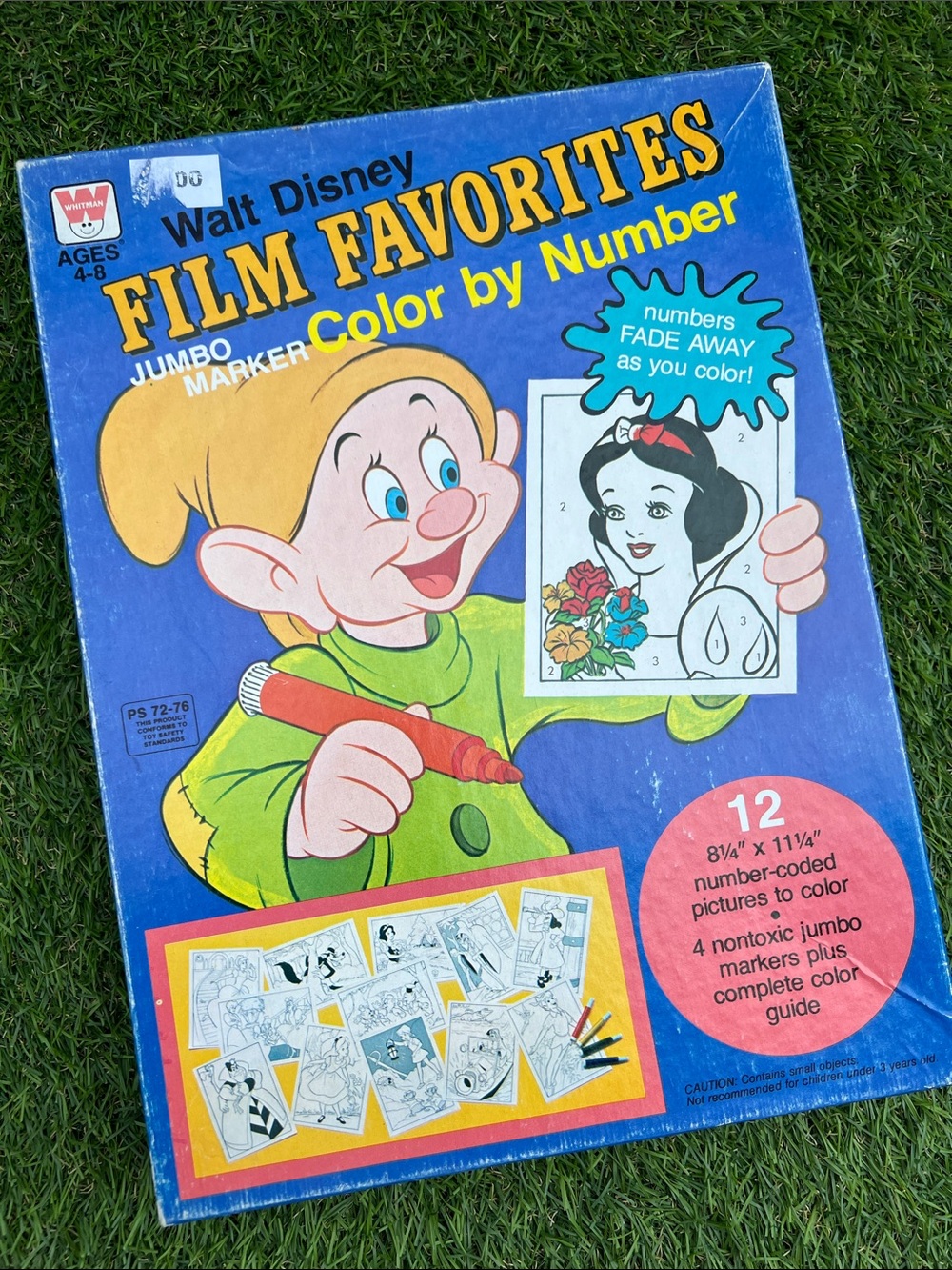 VINTAGE Walt Disney Film Favorites color-by-number Whitman INCOMPLETE RARE 70’s
